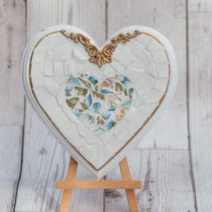 China Mosaic Gilded Heart