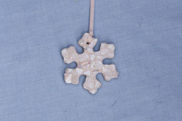 China Mosaic Pearl Snowflake Ornament 2