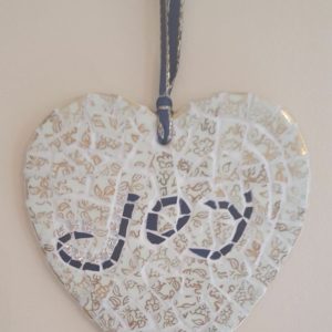 Joy China Mosaic Heart