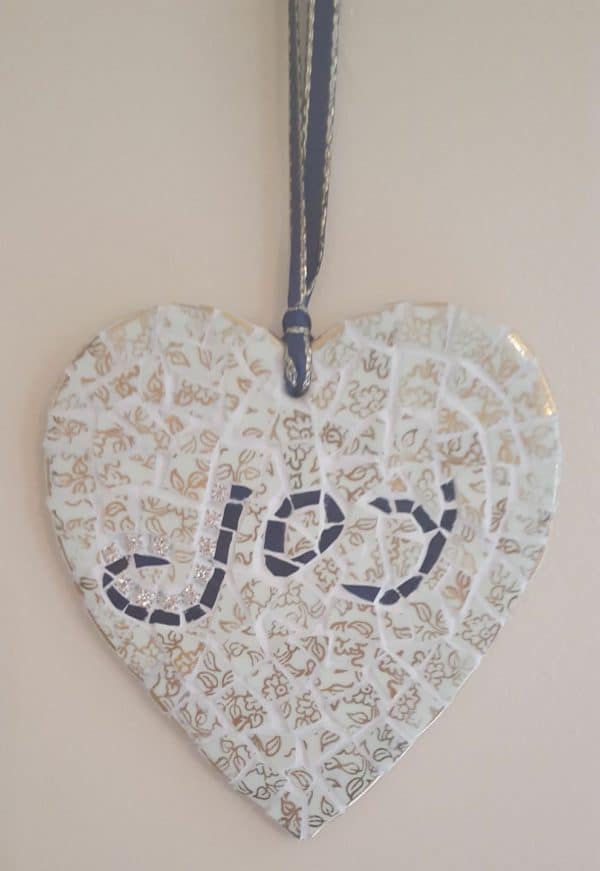Joy China Mosaic Heart