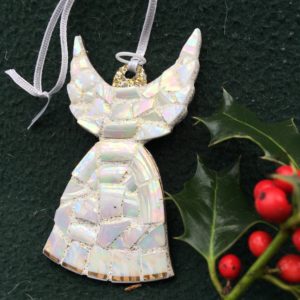 China Mosaic Pearl Angel Ornament 3