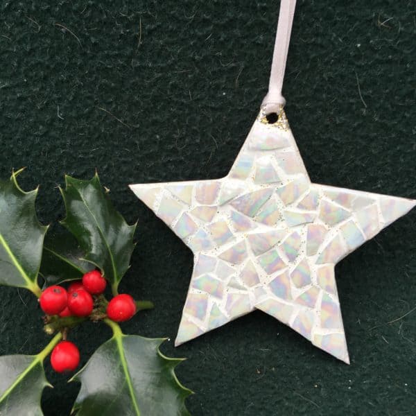 China Mosaic Pearl Star Ornament 4