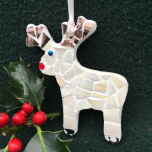 China Mosaic Reindeer Ornament